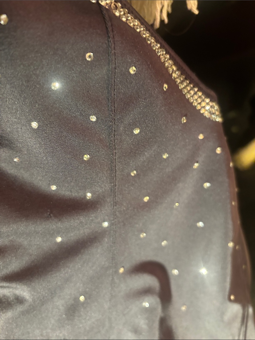 Victoria secrets Black Rhinestone-Trim Satin Corset top - Picture 3 of 6
